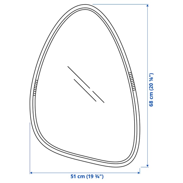Illustration with measurements for the product: MARISTOVA.