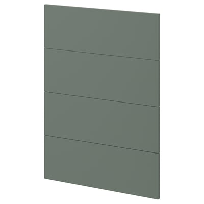 METOD kitchen cabinet in grey-green with flat panels.