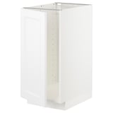 White METOD kitchen cabinet, rectangular shape, modern design.