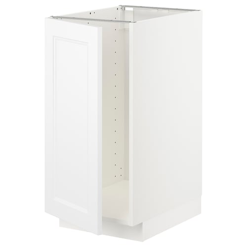 White METOD kitchen cabinet, rectangular shape, modern design.