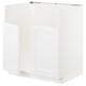 White METOD kitchen cabinet, square, modern, sturdy frame, base for oven/sink.