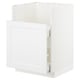 METOD kitchen unit, white, rectangular, modern design, with smooth-closing drawers.