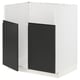 METOD kitchen unit: modern, black with white frame, square shape, sleek design.