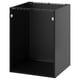 Black METOD kitchen cabinet, rectangular, with adjustable shelves, sturdy construction, melamine finish.
