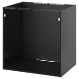 Black METOD kitchen cabinet, sleek square.