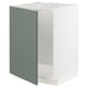 METOD kitchen unit, grey-green, rectangular, modern design with snap hinges.