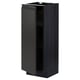 This image shows a dark gray ikea METOD kitchen cabinet with a modern design and a single door.