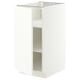 METOD Base cabinet with shelves, white/Aspudden matt white, 40x60 cm