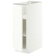 METOD Base cabinet with shelves, white/Aspudden matt white, 30x60 cm