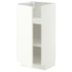 METOD Base cabinet with shelves, white/Aspudden matt white, 40x37 cm