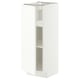 METOD Base cabinet with shelves, white/Aspudden matt white, 30x37 cm