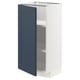 METOD kitchen cabinet, blue axstad door, rectangular, 25-yr warranty.