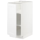 METOD white modern kitchen cabinet with adjustable shelf, left/right door.