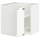White METOD kitchen cabinet, sleek & modern design with adjustable shelves.