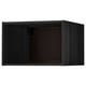 Black METOD kitchen cabinet with vent, rectangular shape, sturdy construction.
