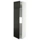 A black and white kitchen cabinet from the METOD system with a modern design and beveled edges.