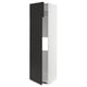 METOD kitchen cabinet, black, white, tall, slim, modern, adjustable shelves.