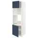METOD kitchen cabinet, blue axstad fronts, white frame, adjustable shelves.