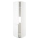White METOD kitchen cabinet, rectangular, adjustable shelves, two hinged doors, modern design.