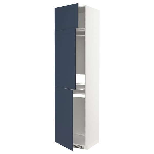 Blue METOD kitchen cabinet open