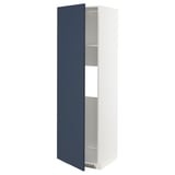 METOD kitchen cabinet, white/navy, adjustable shelves.