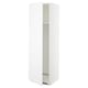 METOD: white kitchen cabinet, tall with adjustable shelves, modern design.
