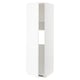 White METOD kitchen cabinet with adjustable shelf and reversible door.