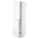 METOD High cabinet for fridge/freezer, white/Axstad matt white, 60x60x200 cm