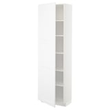 White METOD kitchen cabinet with adjustable shelves.