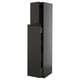 Option: A tall black METOD kitchen cabinet with a sleek, modern design and integrated handle.