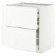 METOD / MAXIMERA Base cb 2 frnts/2 low/1 md/1 hi drw, white/Aspudden matt white, 80x60 cm