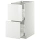 METOD kitchen cabinet, white, high gloss, square shape, modern design.