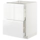 METOD kitchen storage: white, rectangular, modern, glossy.