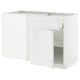 White METOD kitchen unit: sleek, modern design with adjustable shelf.