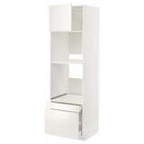 METOD kitchen unit: tall cabinet, drawers, particleboard, steel, adjustable shelves.