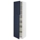Ikea METOD kitchen unit in blue with adjustable shelves.