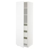 White METOD kitchen cabinet, two doors, adjustable shelves.