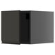 Modern black ikea METOD kitchen cabinet, sleek and rectangular with smooth edges.