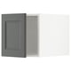 METOD kitchen cabinet, dark grey, rectangular with inset panel design, wood fiber and laminate.