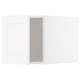 METOD white kitchen cabinet, square shape, modern design with plastic foil front.