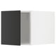 Modern kitchen unit: black METOD cabinet, rectangular, with metallic hinges.