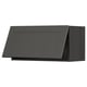 Modern black kitchen cabinet, METOD line by IKEA, rectangular shape with minimalist design.