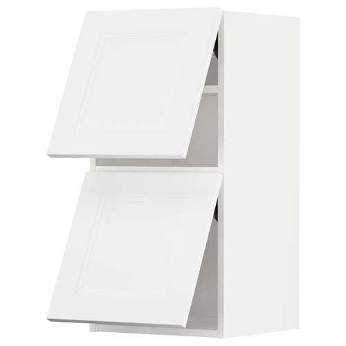 White METOD kitchen cabinets with modern design.
