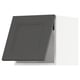 Dark grey kitchen cabinet with square panel design.