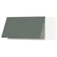 METOD kitchen cabinet in gray-green with slim, modern design.