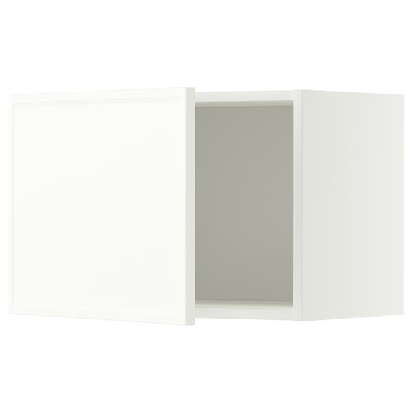 METOD Wall cabinet, white/Aspudden matt white, 60x40 cm