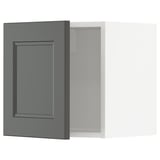 Dark grey METOD kitchen cabinet with modern design.