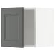 Dark grey METOD kitchen cabinet with modern design.
