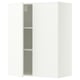 METOD Wall cabinet with shelves/2 doors, white/Aspudden matt white, 80x100 cm