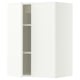 METOD Wall cabinet with shelves/2 doors, white/Aspudden matt white, 60x80 cm